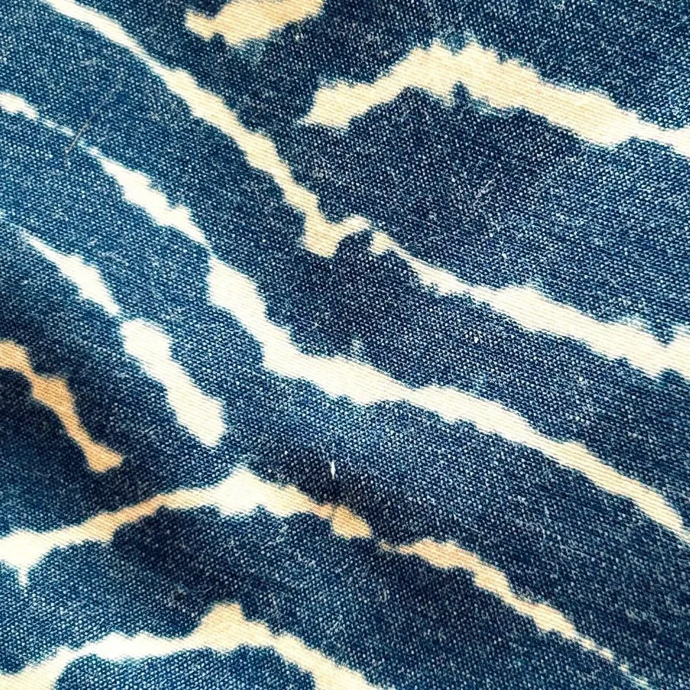 Faherty Classic 7 Inch Board Shorts Blue Fishscale Batik Recycled Men's Size 36